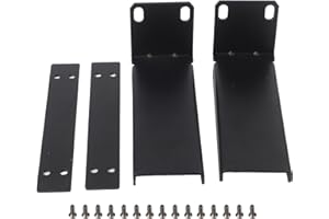 Rack Mounting Bracket for SLX4 Wireless Receiver, 2mm Thick Metal Frame Kit, Secure Studio Stand Holder for Pro Audio Microph