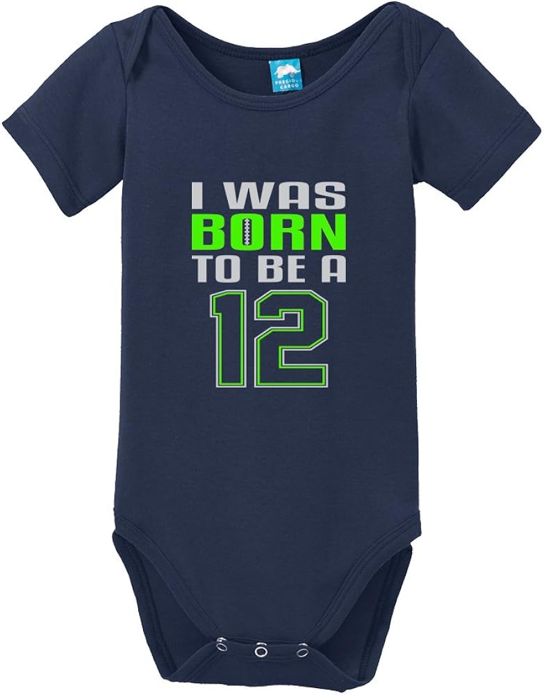 Seattle 12 Infant Onesie Navy Blue 12m Clothing