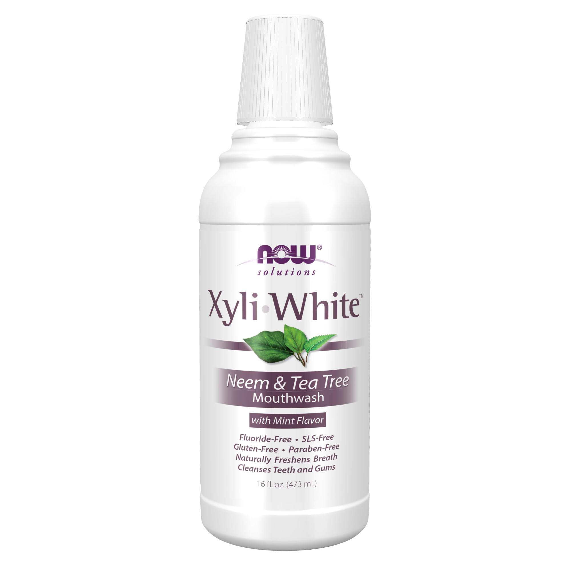 NOW Xyliwhite Neem & Tea Tree Mouthwash, 473 g 16 fl. oz.