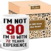 Vivulla68 90th Birthday Gifts For Women Men, 90 Year Old Birthday Gifts For Women, 90th Birthday Gift Ideas, Gifts For 90 Year Old Woman Man, 90 Yr Old Birthday, 90th Birthday Cups For Grandma Grandpa