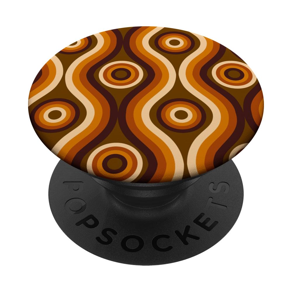60s-70s-80s Funky Retro Groovy Geometric Wallpaper PopSockets Swappable PopGrip