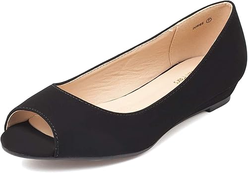 peep toe flats amazon