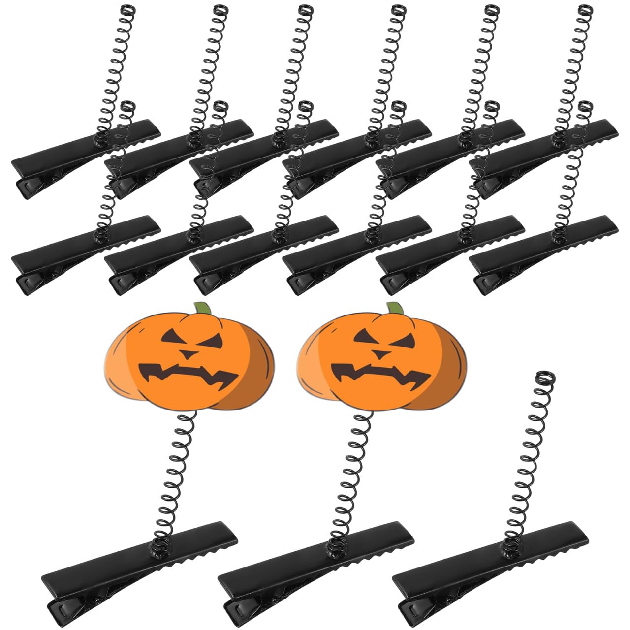 Photo 1 of 100PCS Metal Duck Bill Clips, Alligator Hair Clips with Spring for Hair Styling Home School Party Halloween Christmas DIY Accessories Hairpins