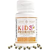 Replenish the Good Kids Vegan Probiotics, 60 Tiny Pearls - Antibiotic Recovery - Helps Support Kids' Immune & Digestive System - 15x More Effective Than Gummies - Sugar Free, Easy to Swallow