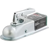 CURT 25128 Straight Tongue Trailer Coupler for 2-Inch Channel, 1-7/8-In Hitch Ball, 2,000 lbs