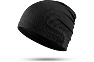 WTACTFUL 2-Pack Cooling Skull Caps for Men & Women - Breathable 3D Mesh Running Caps for Cycling, Gym & Summer