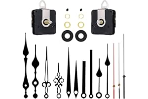 AUXSOUL 25PCS Clock Mechanism Kit Clock Movement Parts Replacement Repair Tools Silent Sweep Custom Clock Quartz Wall Clocks 