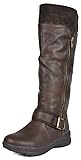 DREAM PAIRS Women's New Siberian Brown Faux Fur