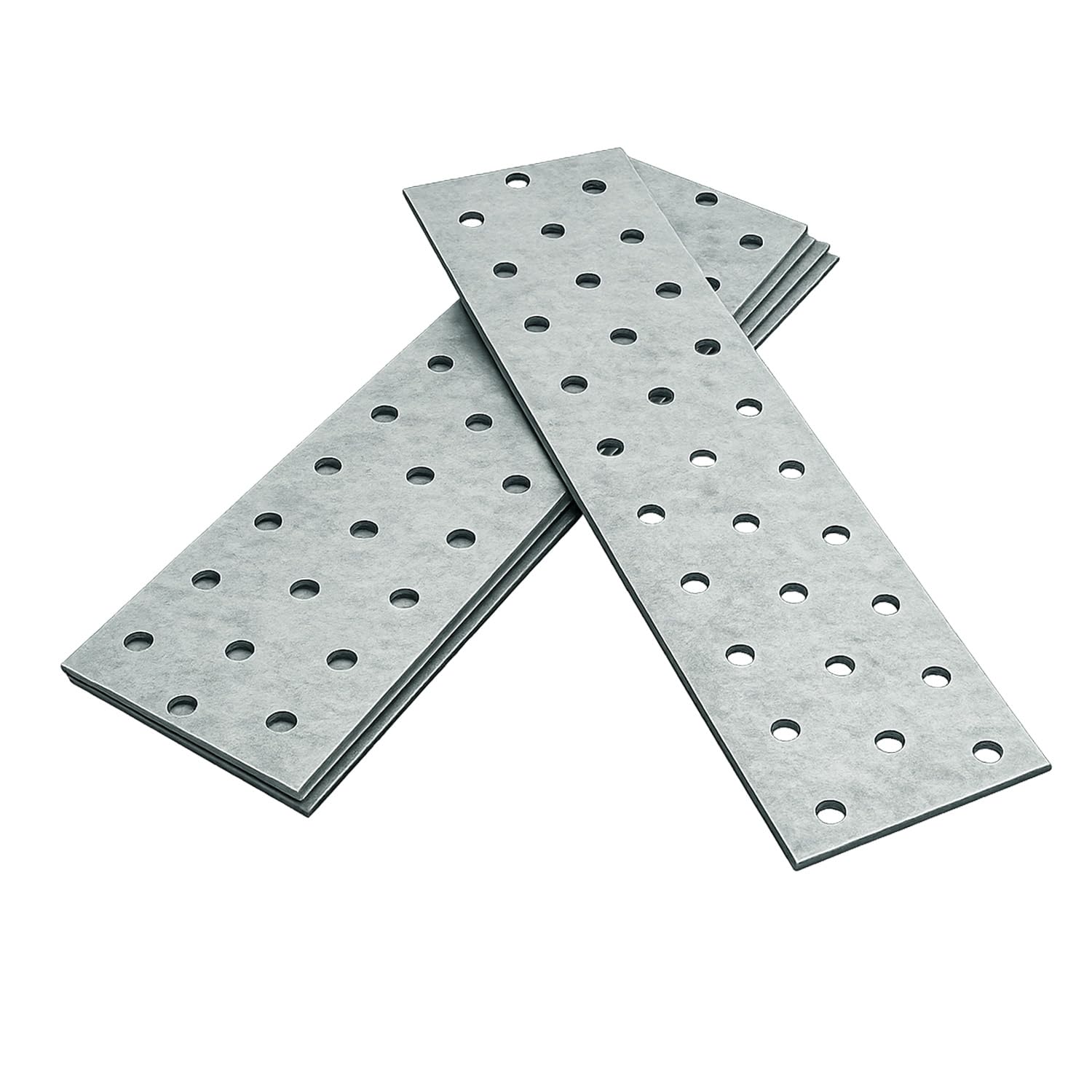 OMIDEAS 5 x Flat Joining Plates (200 x 60 x 2) Connecting Perforated Metal Brace Bracket Timber Wood Fixing Galvanised Steel Repair Connector