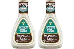 Ken's Steak House Peppercorn Ranch Dressing (Peppercorn Ranch, 16 Fl Oz, Pack of 2)