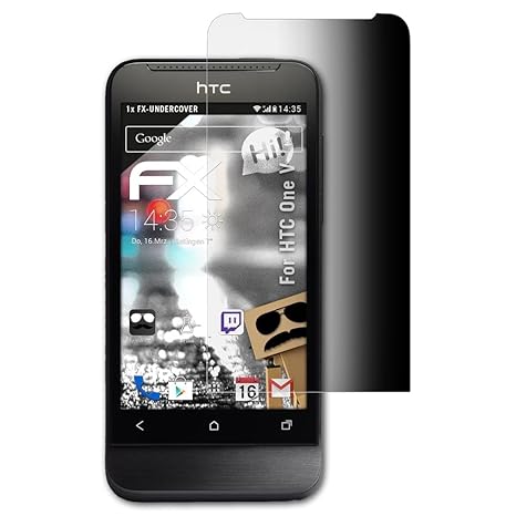 atFolix Blickschutzfilter für HTC One V Blickschutzfolie, 4-Wege Sichtschutz FX Schutzfolie