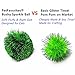 PETFAVORITES Bushy Sparkle Ball Cat Toy, Interactive Glitter Pom Pom Cat Toy Balls for Kittens, 24 Pack.