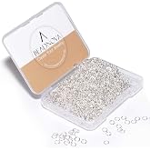 BEADNOVA 4mm Silver Jump Rings for Jewelry Making Open Jump Rings for Keychains and Necklace Repair (300Pcs)