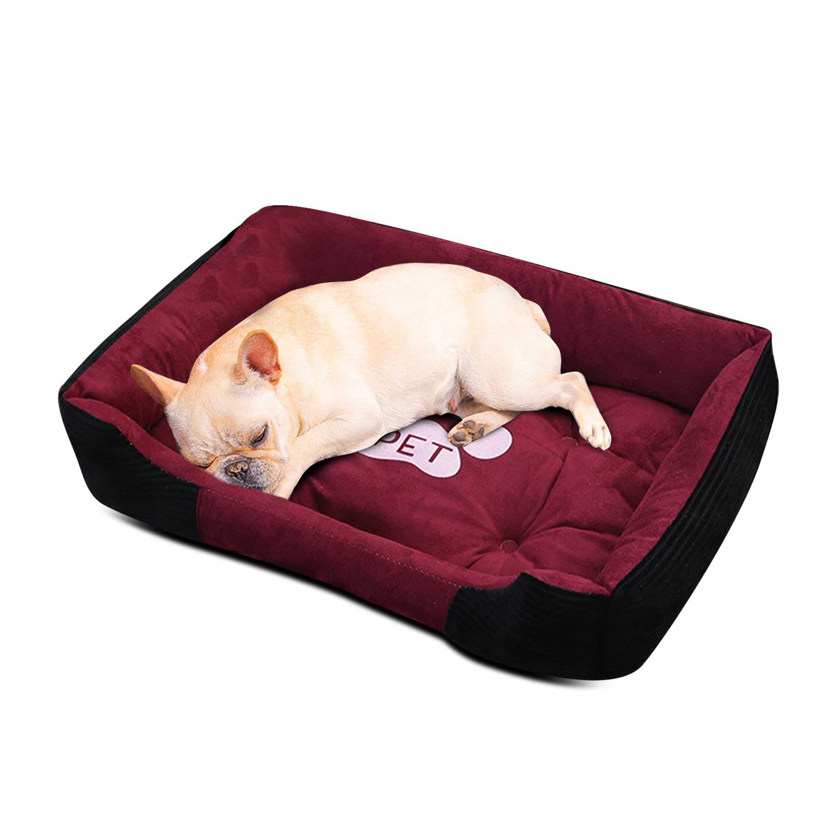 PETCUTE Dog Bed Cat bed Soft Pet Bed Small Medium Large Washable Puppy Sofa Plush Cat Kennel Dog Sleeping Basket XXXL-120×90×15CM