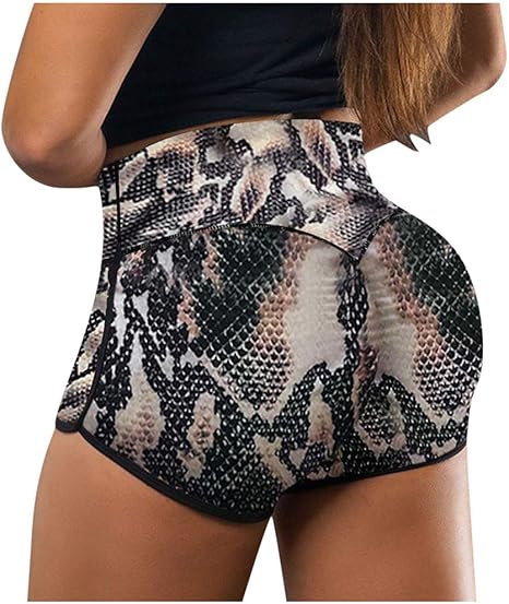 leopard workout shorts