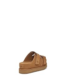 UGG Women's GOLDENSTAR HI Slide Sandal, Chestnut, 11