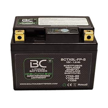 BC Lithium Batteries BCTX5L-FP-S Motorrad Lithiumbatterie LiFePO4 HJTX5L-FP-S / YTX4L-BS / YTX5L-BS / YTZ5S