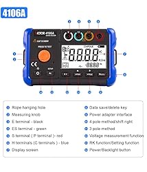 YuqiaoTime Victor 4106A Earth Resistance Tester