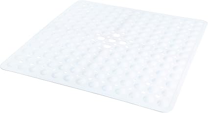 Vierkante Witte Douchemat Non Slip Anti Schimmel En Machine Wasbaar Kwadrant Badmat Voor Lopen In Douche Lade Douche Matten Antislip Zuignap Grip Perfect Voor Kinderen En Ouderen Amazon Nl