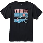 Roark Men's Premium Short Sleeve T-Shirt, Tahiti Time Black, S