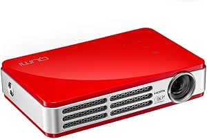 Vivitek Qumi Q5 500 Lumen WXGA HD 720p HDMI 3D-Ready Pocket DLP Projector with 4GB Memory (Red)