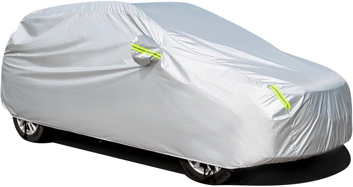 MATCC Car Cover Waterproof SUV Car Cover with Fluorescent Strips UV
