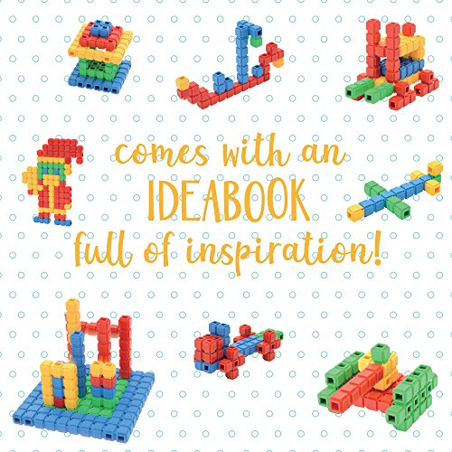 image for ECR4Kids Click-n-Create Cubes Math Manipulatives Building Kit, Educati