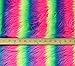 Faux Fur Fabric Long Pile NEON Rainbow / 60