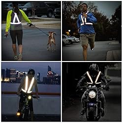 Reflective Vest Running Gear, 2Pack High Visible