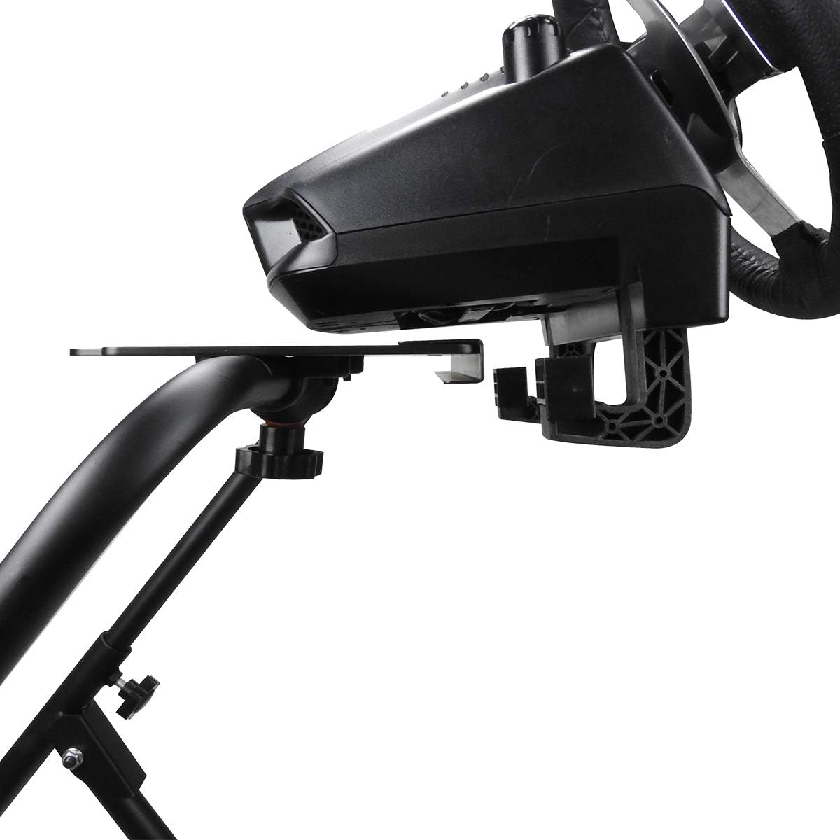 upshop1st Racing Wheel Stand fit for Logitech G25/G27/G29/G920 Most Thrustmaster Gaming Steering Wheel, Xbox360/One, Playstation, PC Platforms, Foldable & Height Adjustable for Racing Console: Electronics