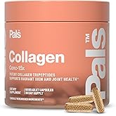 Marine Collagen Peptides Capsules for Women & Men 15x Concentration Type I & III Fish Derived Tripeptides Hydrolyzed Marine Collagen Supplements for Skin Hair Nails Bones Joint Health, Non-GMO 30 Days