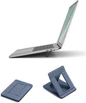 Amazon Tesmo Kickstand ノートパソコン スタンド ノートpcスタンド ラップトップスタンド 折り畳み式 角度調整 ２点セット 超軽量17g 耐荷重約8kg 貼り付け型 強い粘着力 何度貼り直せる 水洗可能 優れた放熱性 滑り止め 安定性抜群 タブレット マホスタンド Mac