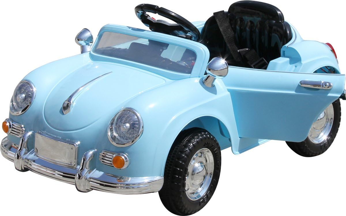 Amazon 完成車発送 電動乗用ラジコン ドイツオールドタイプ 乗り物玩具 電動乗用玩具 子供向け 802 ブルー 電動乗用 おもちゃ