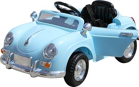 Amazon 完成車発送 電動乗用ラジコン ドイツオールドタイプ 乗り物玩具 電動乗用玩具 子供向け 802 ブルー 電動乗用 おもちゃ