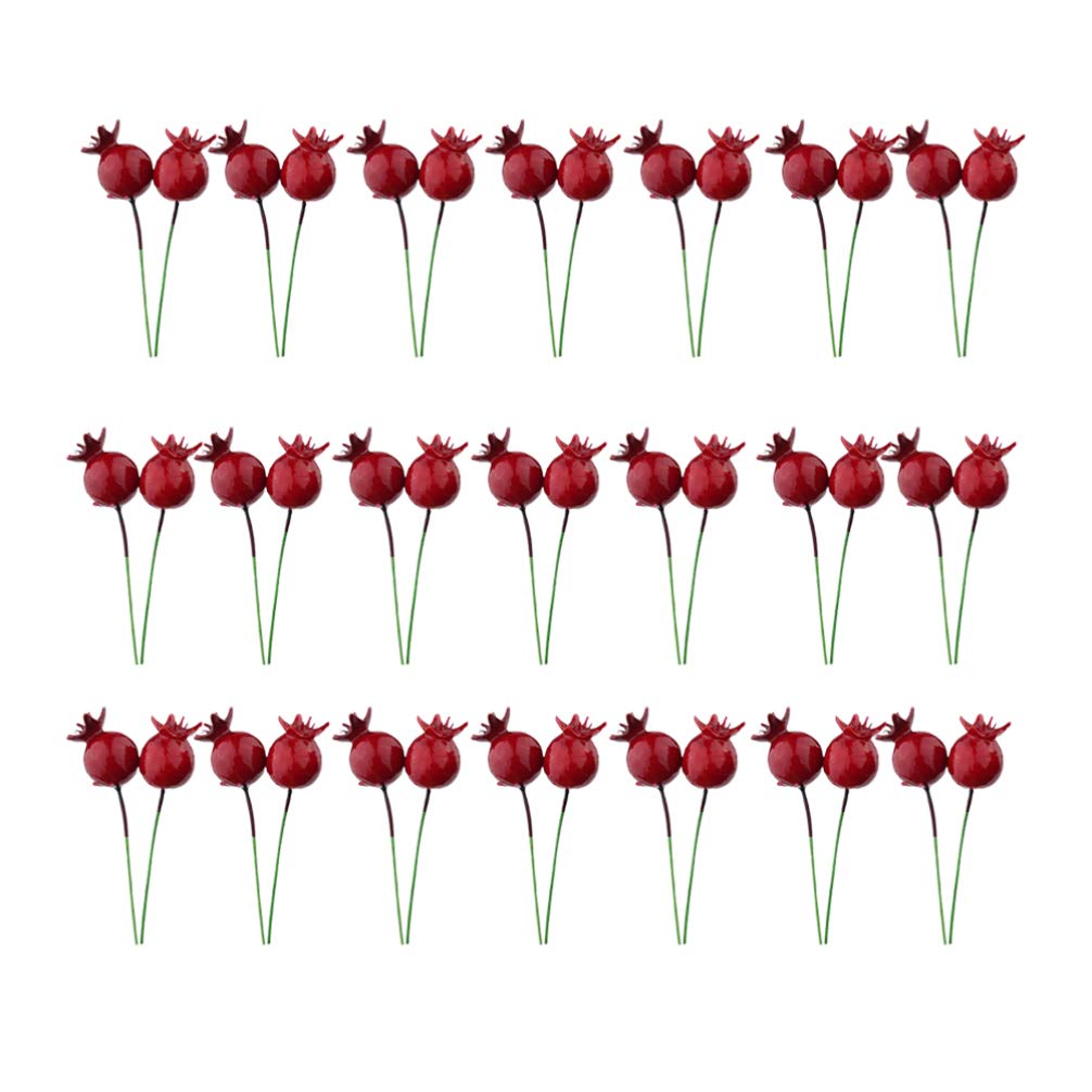 Holibanna Simulated Pomegranate Potted Plant Artificial Fruits Decor Mini Tabletop Garden Decoration for Home Party Micro Landscape Ornament