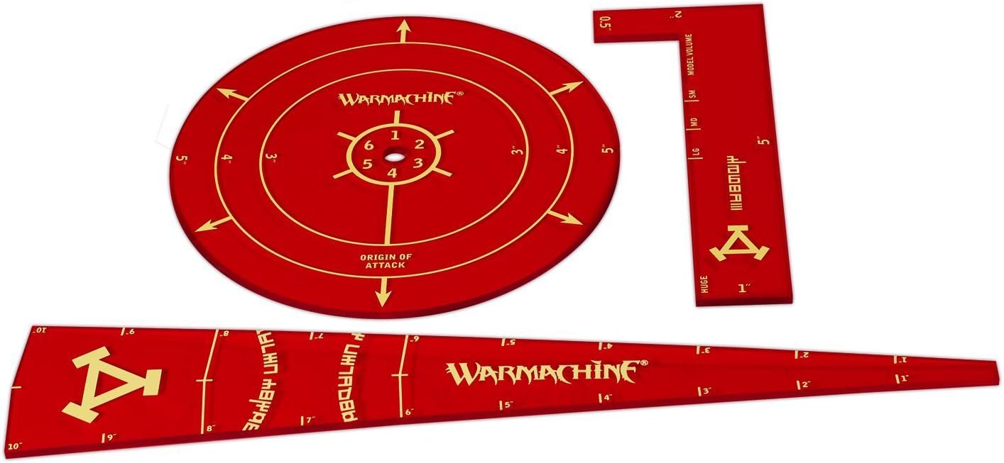 Privateer Press Miniatures Warmachine Khador Acrylic Template Set