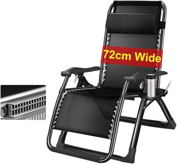 LLSS - Reclining Garden Zero Gravity Chair mit Getränkehalter - Beach