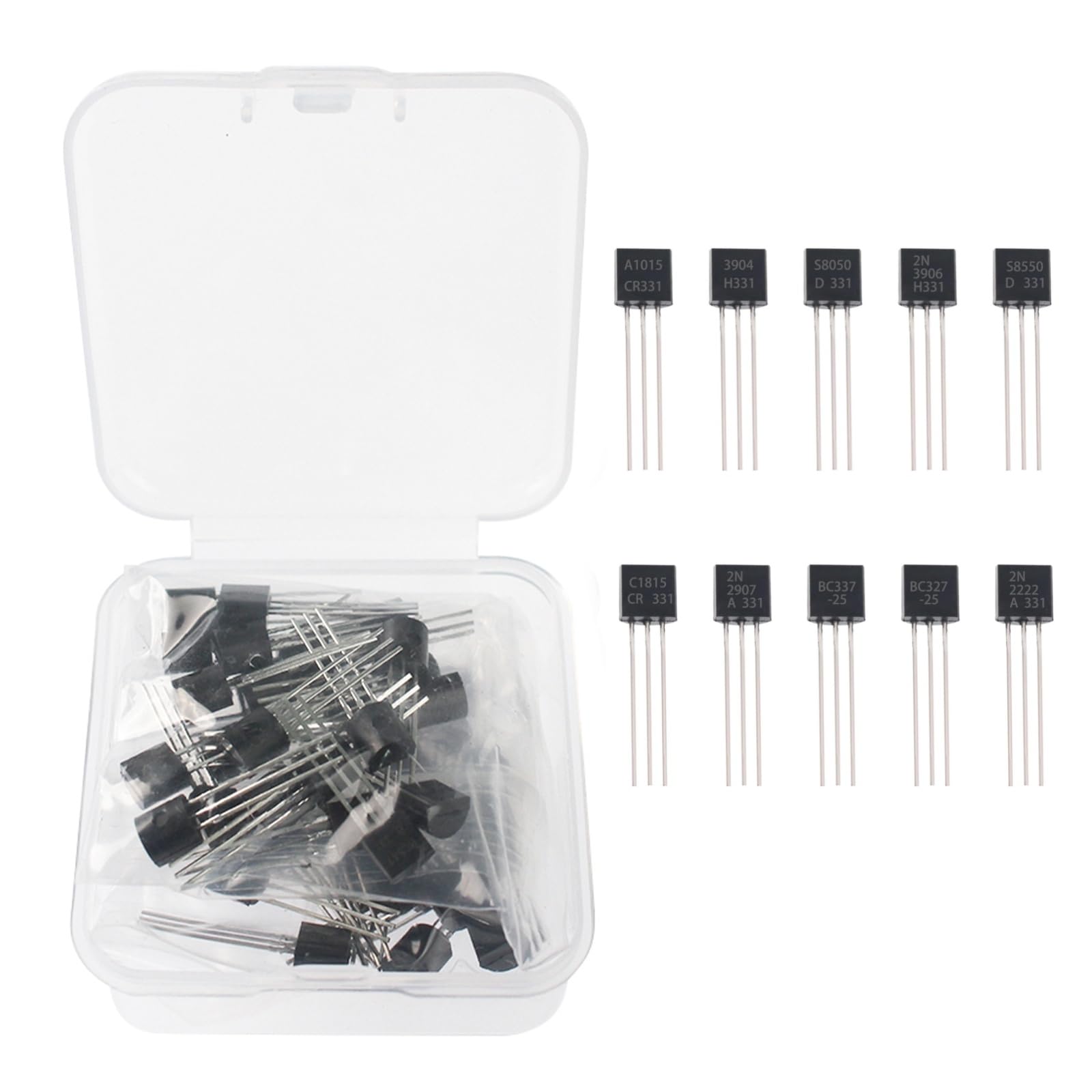 10Values 100PCS A1015 BC327 BC337 2N2222 2N2907