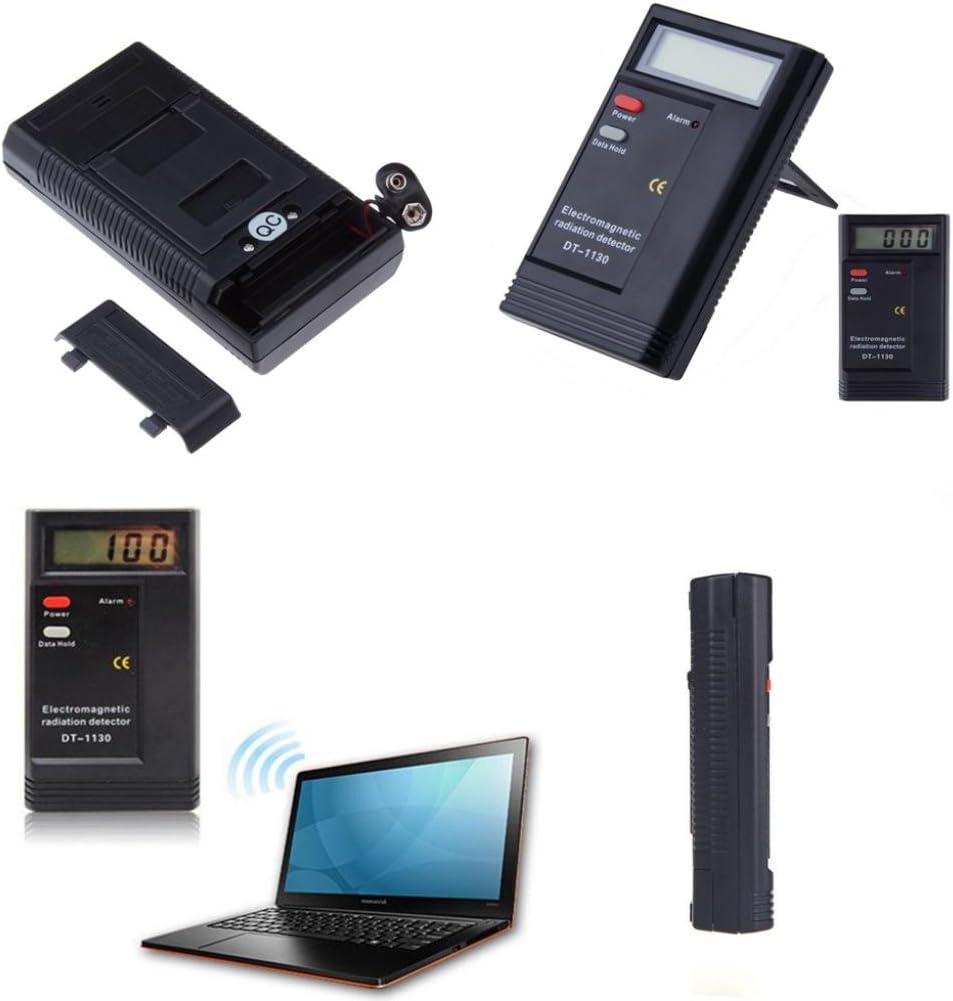 Portable Electromagnetic Radiation Detector EMF Meter Tester Simple Operation Fast Measurement + Battery Included