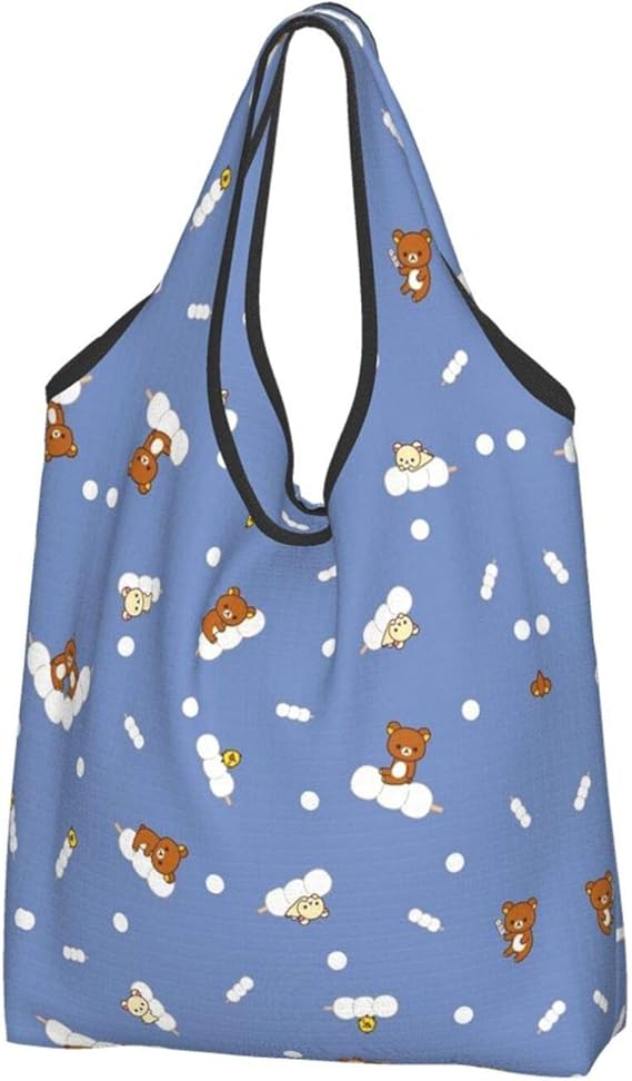 Amazon リラックマ キャラクター 肩掛け 防水 折り畳み 安い 2 3 枚 選択可 エコバッグ トートバッグ コンビニバッグ 買い物 大容量 コンパクト かわいい おしゃれ レディース 人気 Panmax キャラクター グッズ 40 65cm シューズ バッグ