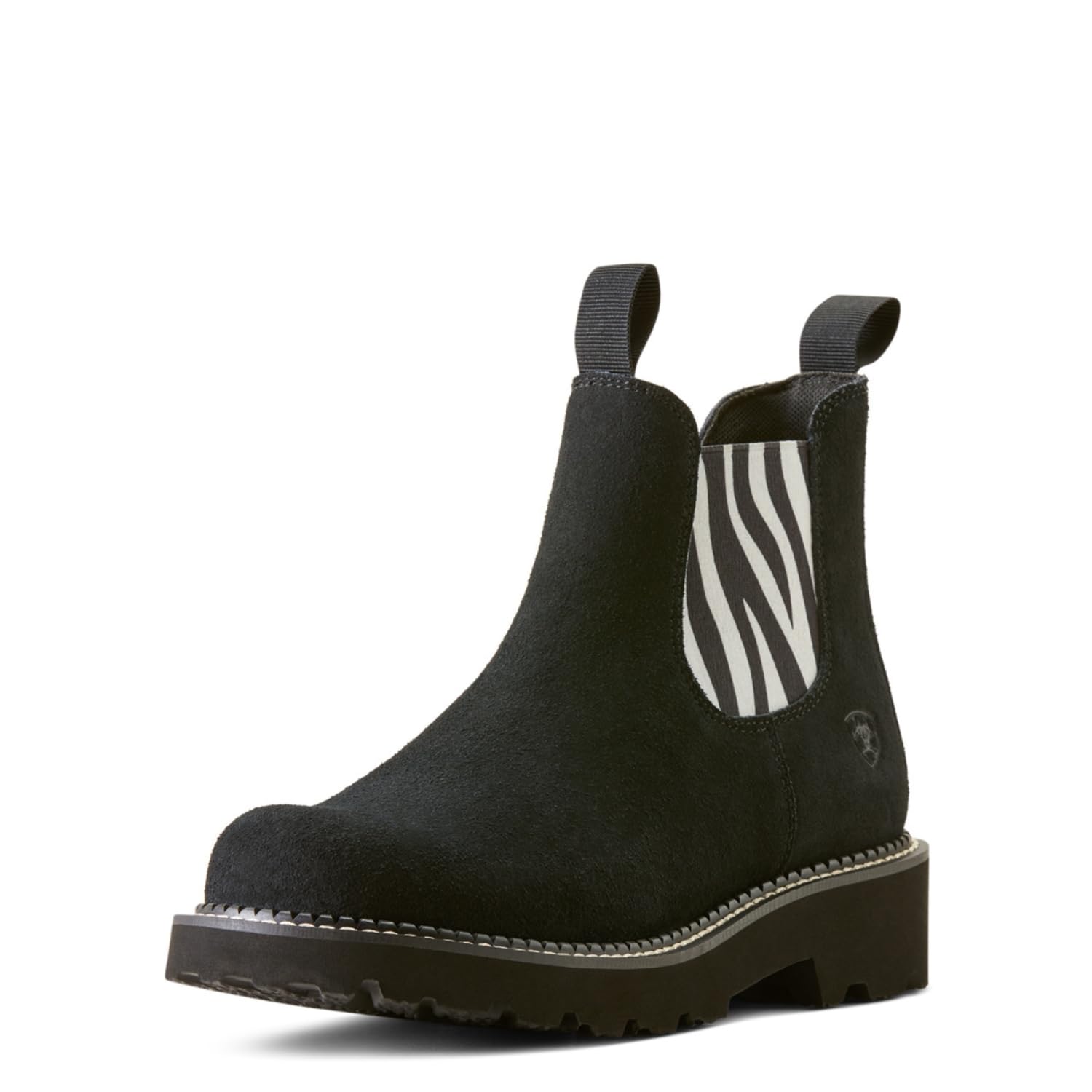 ARIAT Women's Fatbaby Twin Gore Western Boot, Zebra Print/Beduino Black, 5.5 Image ARIAT Women's Fatbaby Twin Gore Western Boot, Zebra Print/Beduino Black, 5.5 Image