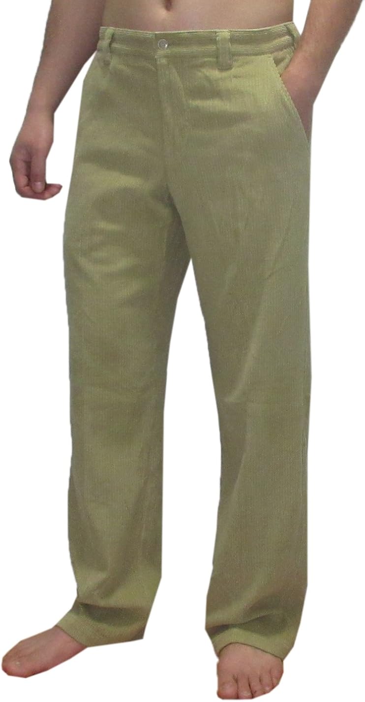 Tommy Bahama Mens Casual Flat Front Corduroy Pants 42 Khaki at Amazon Men’s Clothing store