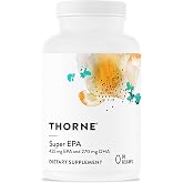 THORNE Super EPA, Omega-3 Fish Oil Supplement with EPA &amp; DHA, 90 Softgels | Supports Brain, Joint &amp; Heart Health, Promotes Healthy Skin*, EPA &amp; DHA from Sustainably Sourced Fish, NSF Contents Certified