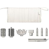 Lexeeco Dy son Air wrap Travel Case Hair Tools Travel Bag for Shark Flexstyle Carrying Case Portable Shark Hair Dryer Revlon Flat Curling Iron Organizer (Beige)