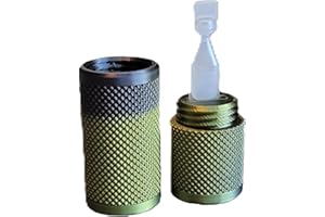 Eye Drop Vial Holder & Pocket Carry Case - Holds One (1) Single-Use Eye Drop Vial - Great for carring in Pocket, Purse/Clutch, School Bag - Znet3D (Black/Gold)