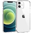TENOC Phone Case Compatible with iPhone 12 & iPhone 12 Pro, Clear Case Non-Yellowing Protective Bumper Hard Back Cover for 6.1 Inch