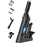 Sweepcent Handheld Vacuum Cordless, 24Kpa Car Vacuum with Brushless Motor, Charging Dock, Rechargeable, 1.5lbs Portable Handheld Vacuum with 2-Speed for Home/Car/Pet(Black)