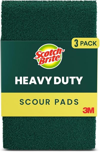 Scotch-Brite 223 Heavy Duty Scour Pad 6" x 3.8" 3-Pack