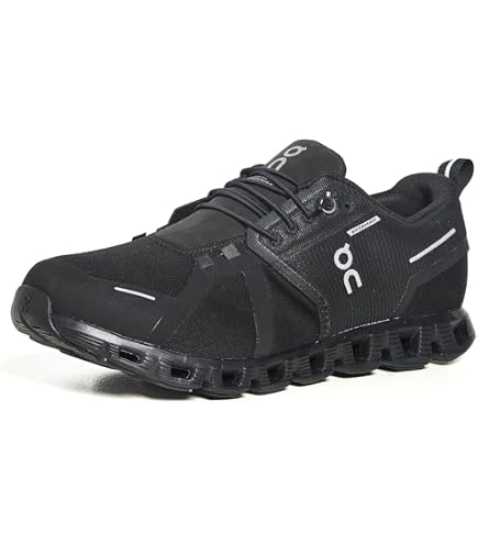 Amazon.com | On Men's Cloud 5 Waterproof Sneakers, Black/Black, 9
