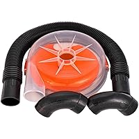 The Dustopper PRO, Low-Profile Dust Separator for Shop Wet/Dry Vacuums. Includes High-Flow 90 Degree Sweep Elbows and Connect